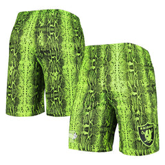 Las Vegas Raiders New Era Summer Pop Shorts - Neon Green - NFL
