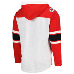 Kansas City Chiefs '47 Gridiron Lace-Up Pullover Hoodie - Heather Gray - 47 brand