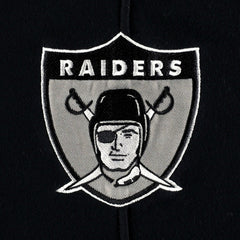 Las Vegas Raiders '47 Historic Logo Gridiron Lace-Up Pullover Hoodie - Heather Gray - 47 brand