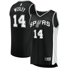 Fanatics Blake Wesley San Antonio Spurs Fast Break Replica Player Jersey Icon Edition Black