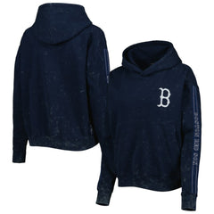 Boston Red Sox The Wild Collective Women's Marble Pullover Hoodie Outlet