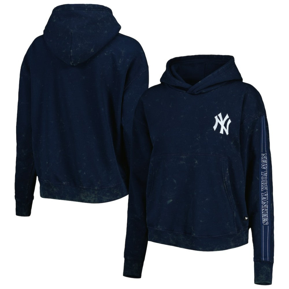 New York Yankees The Wild Collective Women's Marble Pullover Hoodie Online
