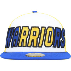 New Era Golden State Warriors Back Half 9FIFTY Fitted Hat White/Royal