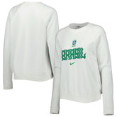 Nike - Brazil National Team Women's Lockup Varsity Tri-Blend Raglan Pullover Sweatshirt - White