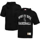 Chicago White Sox Mitchell & Ness Cooperstown Collection Washed Fleece Pullover Short Sleeve Hoodie Online
