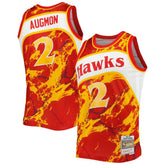 Mitchell & Ness Stacey Augmon Atlanta Hawks 1991/92 Hardwood Classics Marble Swingman Jersey Red