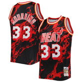 Mitchell & Ness Alonzo Mourning Miami Heat 1996/97 Hardwood Classics Marble Swingman Jersey Black