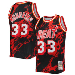 Mitchell & Ness Alonzo Mourning Miami Heat 1996/97 Hardwood Classics Marble Swingman Jersey Black