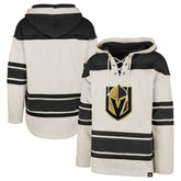 Vegas Golden Knights '47 Rockaway Lace-Up Pullover Hoodie - Oatmeal | 47 brand Lifestyle