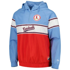 St. Louis Cardinals New Era Ripstop Raglan Quarter-Zip Hoodie Online