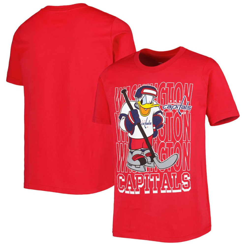 Washington Capitals Youth Disney Donald Duck Three-Peat T-Shirt - Red | NHL discount
