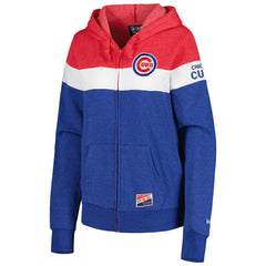 Chicago Cubs New Era Women's Colorblock Full-Zip Hoodie Jacket Online