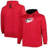 Carolina Hurricanes Big & Tall Fleece Pullover Hoodie - Red | NHL Lifestyle