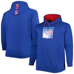 New York Rangers Big & Tall Fleece Pullover Hoodie - Blue | NHL near me
