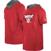 New Era Chicago Bulls Active Hoodie T-Shirt Heather Red
