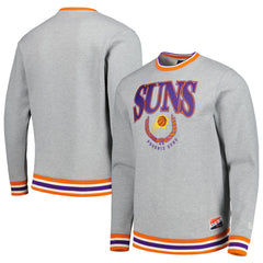 New Era Phoenix Suns Unisex Vintage Throwback Crew Sweatshirt Heather Gray