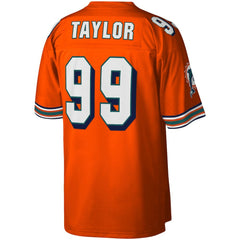 Jason Taylor Miami Dolphins Big & Tall 2004 Retired Player Replica Jersey - Orange - Mitchell & Ness