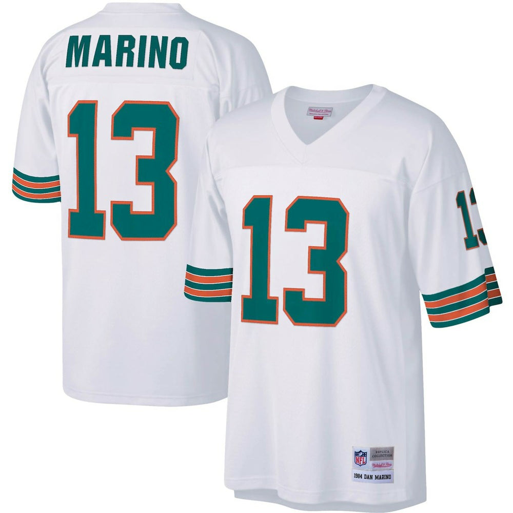 Dan Marino Miami Dolphins Big & Tall 1984 Retired Player Replica Jersey - White - Mitchell & Ness