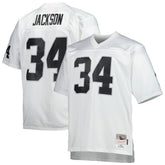 Bo Jackson Las Vegas Raiders Big & Tall 1988 Retired Player Replica Jersey - White - Mitchell & Ness