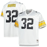 Franco Harris Pittsburgh Steelers Big & Tall 1976 Retired Player Replica Jersey - White - Mitchell & Ness