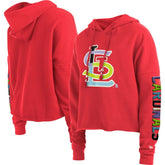 St. Louis Cardinals New Era Women's Fashion High Hip Pullover Hoodie for sale