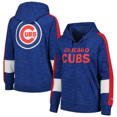 Chicago Cubs New Era Women's Colorblock Full-Zip Hoodie Online