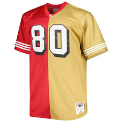 Jerry Rice San Francisco 49ers Big & Tall Split Legacy Retired Player Replica Jersey - Scarlet/Gold - Mitchell & Ness