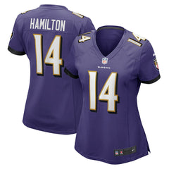 Kyle Hamilton Baltimore Ravens Women's Player Game Jersey - Purple - Nike