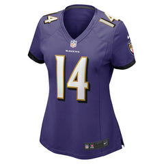 Kyle Hamilton Baltimore Ravens Women's Player Game Jersey - Purple - Nike