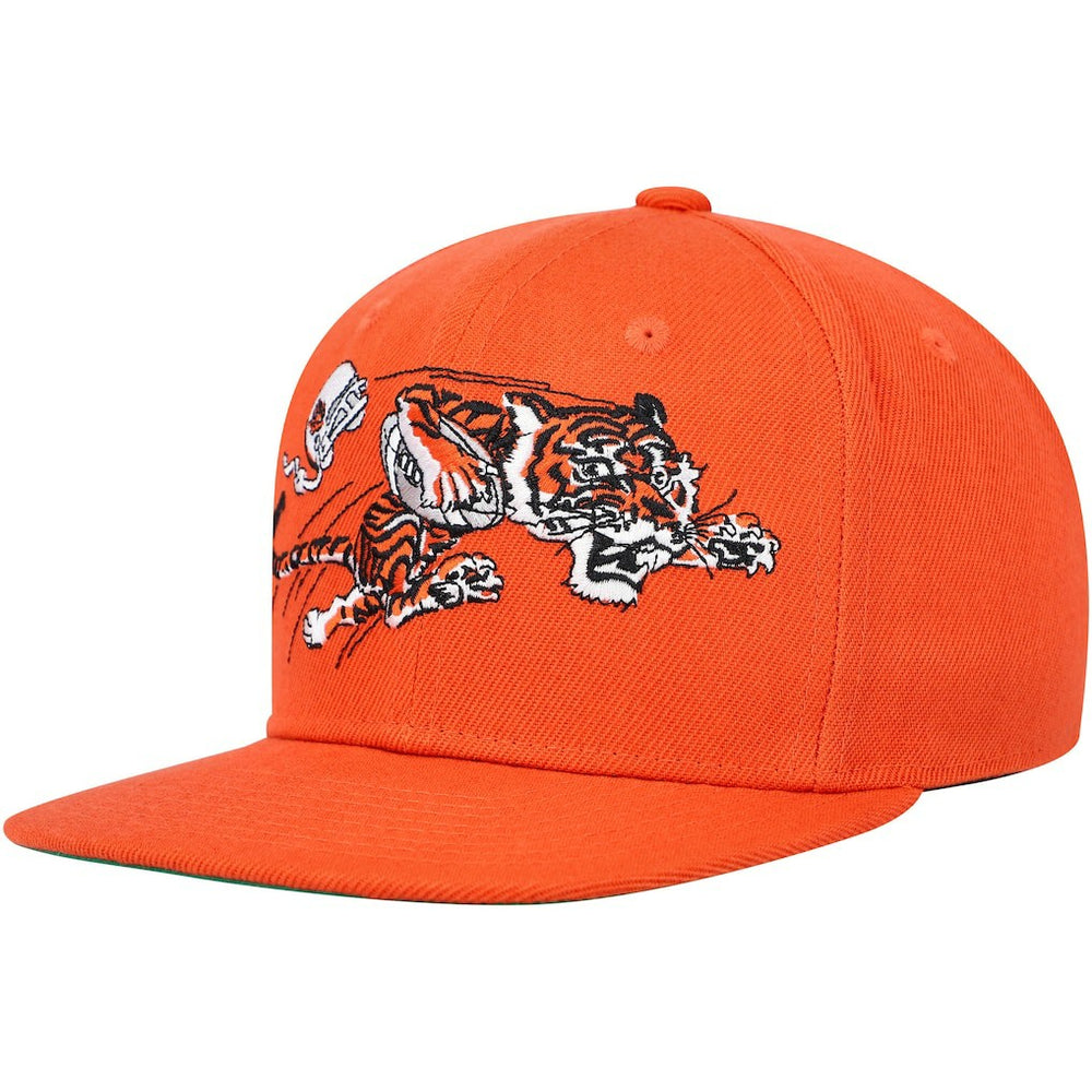 Cincinnati Bengals Youth Gridiron Classics Ground Snapback Hat - Orange - Mitchell & Ness