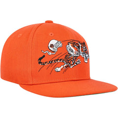 Cincinnati Bengals Youth Gridiron Classics Ground Snapback Hat - Orange - Mitchell & Ness
