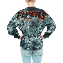 Philadelphia Flyers Fanatics Women's Crystal-Dye Long Sleeve T-Shirt - Black | Fanatics on sale