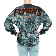 Philadelphia Flyers Fanatics Women's Crystal-Dye Long Sleeve T-Shirt - Black | Fanatics on sale