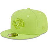 Los Angeles Rams New Era Color Pack Brights 59FIFTY Fitted Hat - Neon Green - NFL