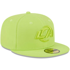 Los Angeles Rams New Era Color Pack Brights 59FIFTY Fitted Hat - Neon Green - NFL