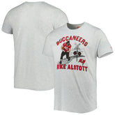 Mike Alstott Tampa Bay Buccaneers Homage Unisex Caricature Retired Player Tri-Blend T-Shirt - Ash - NFL