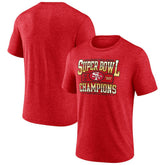 San Francisco 49ers Hometown Old-Fashioned Super Bowl XVI Champions Tri-Blend T-Shirt - Scarlet - NFL