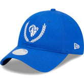 Los Angeles Rams New Era Women's Leaves 9TWENTY Adjustable Hat - Royal - NFL