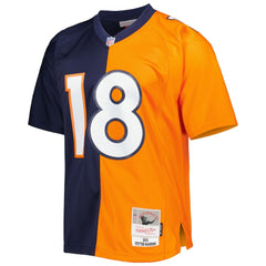 Peyton Manning Denver Broncos 2015 Split Legacy Replica Jersey - Navy/Orange - Mitchell & Ness