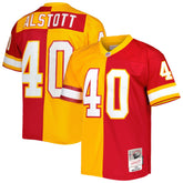 Mike Alstott Tampa Bay Buccaneers 1996 Split Legacy Replica Jersey - Orange/Red - Mitchell & Ness