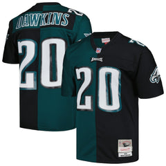Brian Dawkins Philadelphia Eagles 2004 Split Legacy Replica Jersey - Midnight Green/Black - Mitchell & Ness