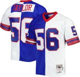 Lawrence Taylor New York Giants 1986 Split Legacy Replica Jersey - Royal/White - Mitchell & Ness