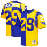 Eric Dickerson Los Angeles Rams 1984 Split Legacy Replica Jersey - Royal/Gold - Mitchell & Ness