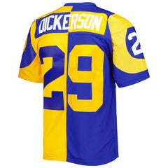 Eric Dickerson Los Angeles Rams 1984 Split Legacy Replica Jersey - Royal/Gold - Mitchell & Ness