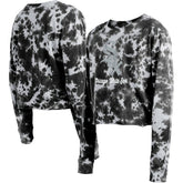 Chicago White Sox New Era Women's Tie-Dye Cropped Long Sleeve T-Shirt Outlet