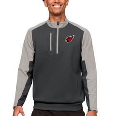 Arizona Cardinals Antigua Team Quarter-Zip Pullover Top - Charcoal - NFL
