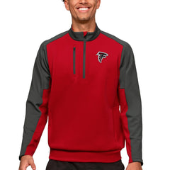 Atlanta Falcons Antigua Team Quarter-Zip Pullover Top - Red - NFL