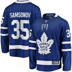 Ilya Samsonov Toronto Maple Leafs Fanatics Home Breakaway Player Jersey - Blue | Fanatics online