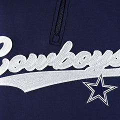 Dallas Cowboys Tommy Hilfiger Aiden Quarter-Zip Sweatshirt - Navy/Silver - NFL