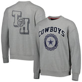Dallas Cowboys Tommy Hilfiger Ronald Crew Sweatshirt - Heather Gray - NFL